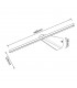 Aplique Pared Led BELLINI Blanco 44Cm 4.5W 400Lm IP20