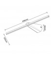 Aplique Pared Led BELLINI Blanco 44Cm 4.5W 400Lm IP20