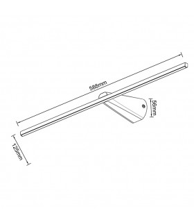 Aplique Pared Led BELLINI Blanco 59Cm 6.5W 620Lm IP20