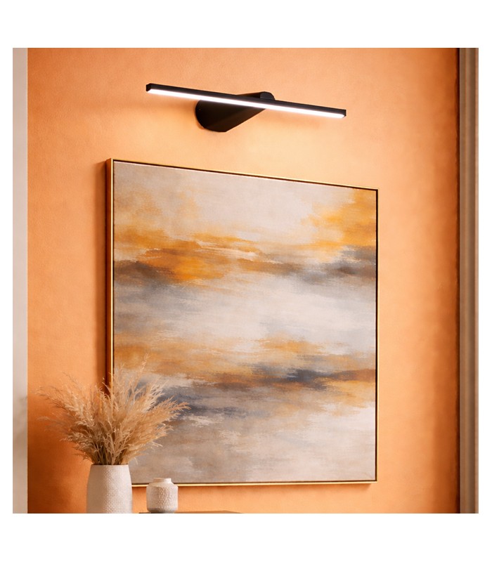 Aplique Pared Led BELLINI Negro 59Cm 6.5W 620Lm IP20