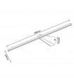 Aplique Pared Led BELLINI Negro 59Cm 6.5W 620Lm IP20