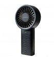 Mini ventilador de mano VAINIO USB/Solar recargable Negro