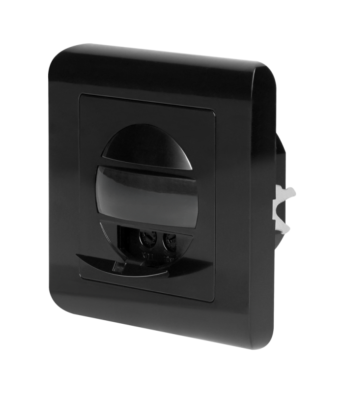 Detector Movimiento ORNO Empotrable Pared 9m IP20 Negro