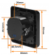 Detector Movimiento ORNO Empotrable Pared 9m IP20 Negro