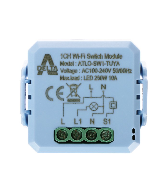 Interruptor Wifi Programable DELTA 250W/10A