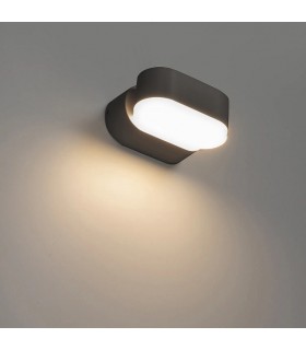 Aplique de Pared Led JUNY Antracita 7W 820Lm IP54 CCT