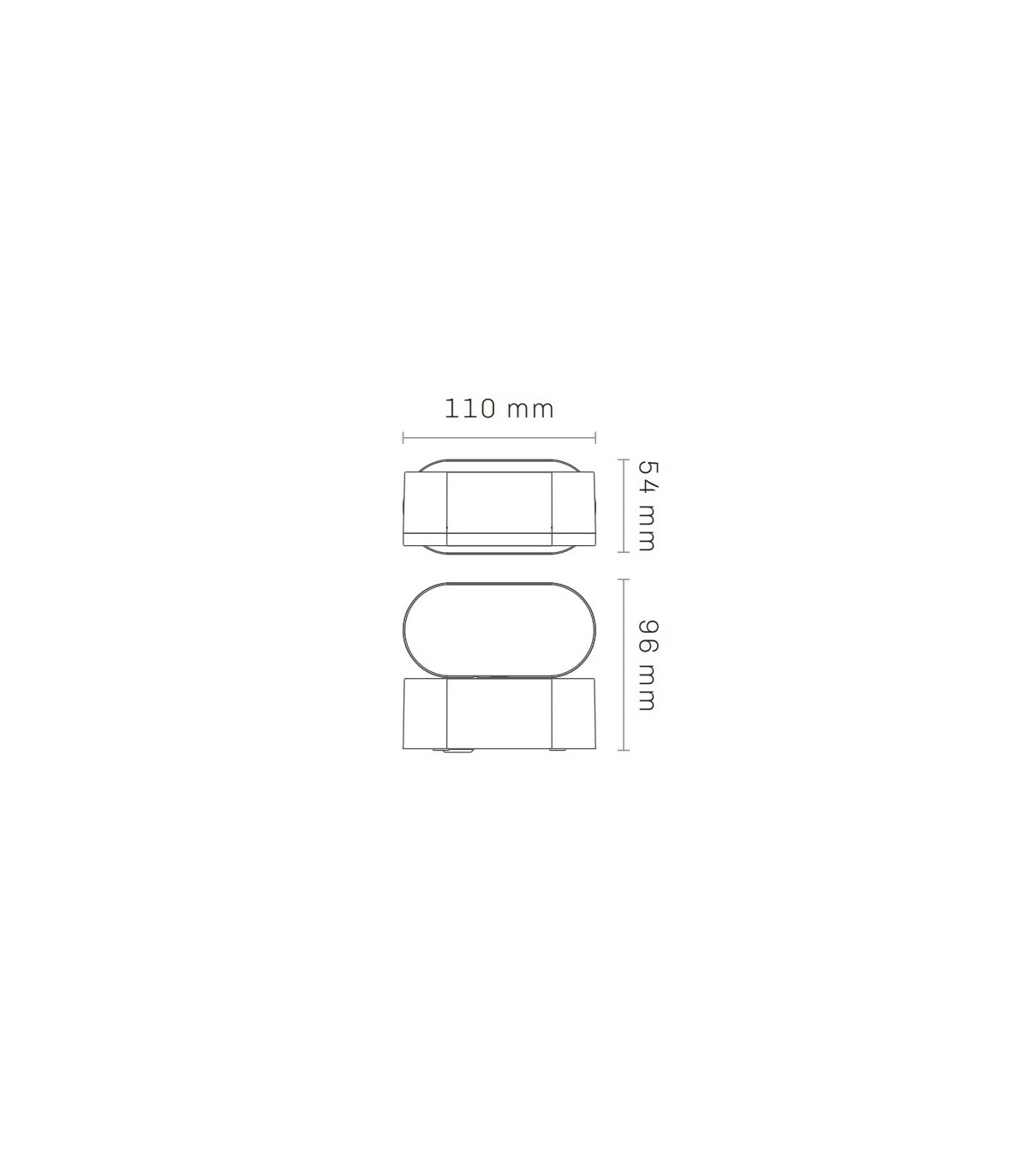 Aplique de Pared Led JUNY Blanco 7W 820Lm IP54 CCT
