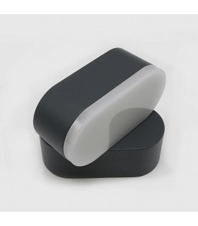 Aplique de Pared Led JUNY Antracita 7W 820Lm IP54 CCT