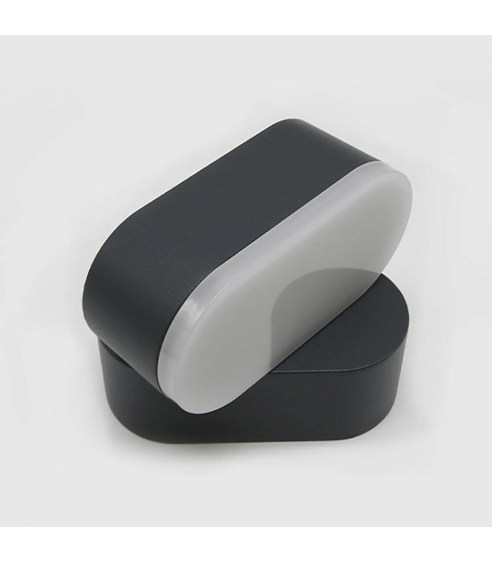 Aplique de Pared Led JUNY Antracita 7W 820Lm IP54 CCT