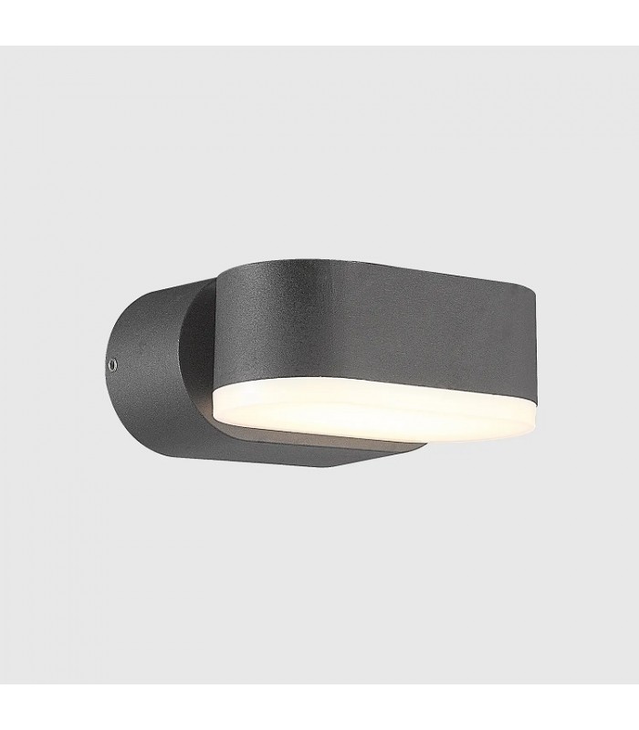 Aplique de Pared Led JUNY Antracita 7W 820Lm IP54 CCT