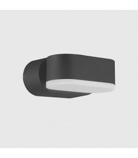 Aplique de Pared Led JUNY Antracita 7W 820Lm IP54 CCT