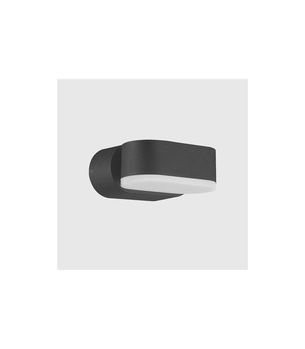 Aplique de Pared Led JUNY Antracita 7W 820Lm IP54 CCT