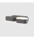 Aplique de Pared Led JUNY Antracita 2x6W 1630Lm IP54 CCT