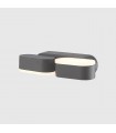 Aplique de Pared Led JUNY Antracita 2x6W 1630Lm IP54 CCT