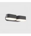 Aplique de Pared Led JUNY Antracita 2x6W 1630Lm IP54 CCT