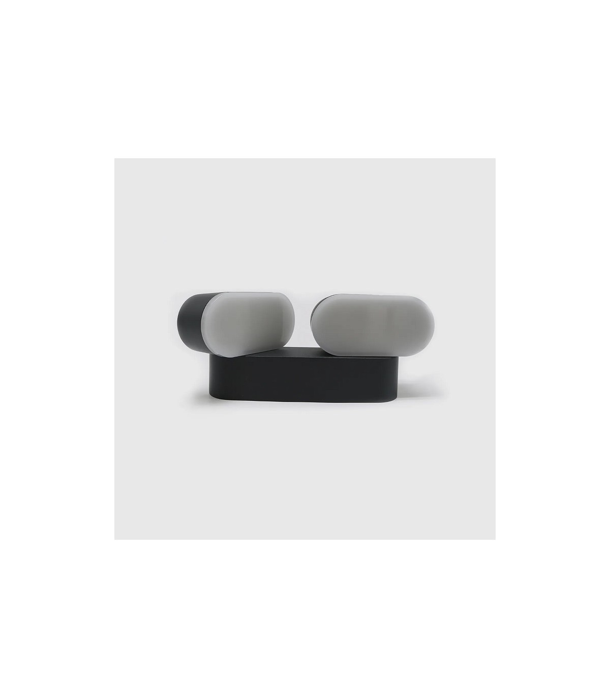 Aplique de Pared Led JUNY Antracita 2x6W 1630Lm IP54 CCT