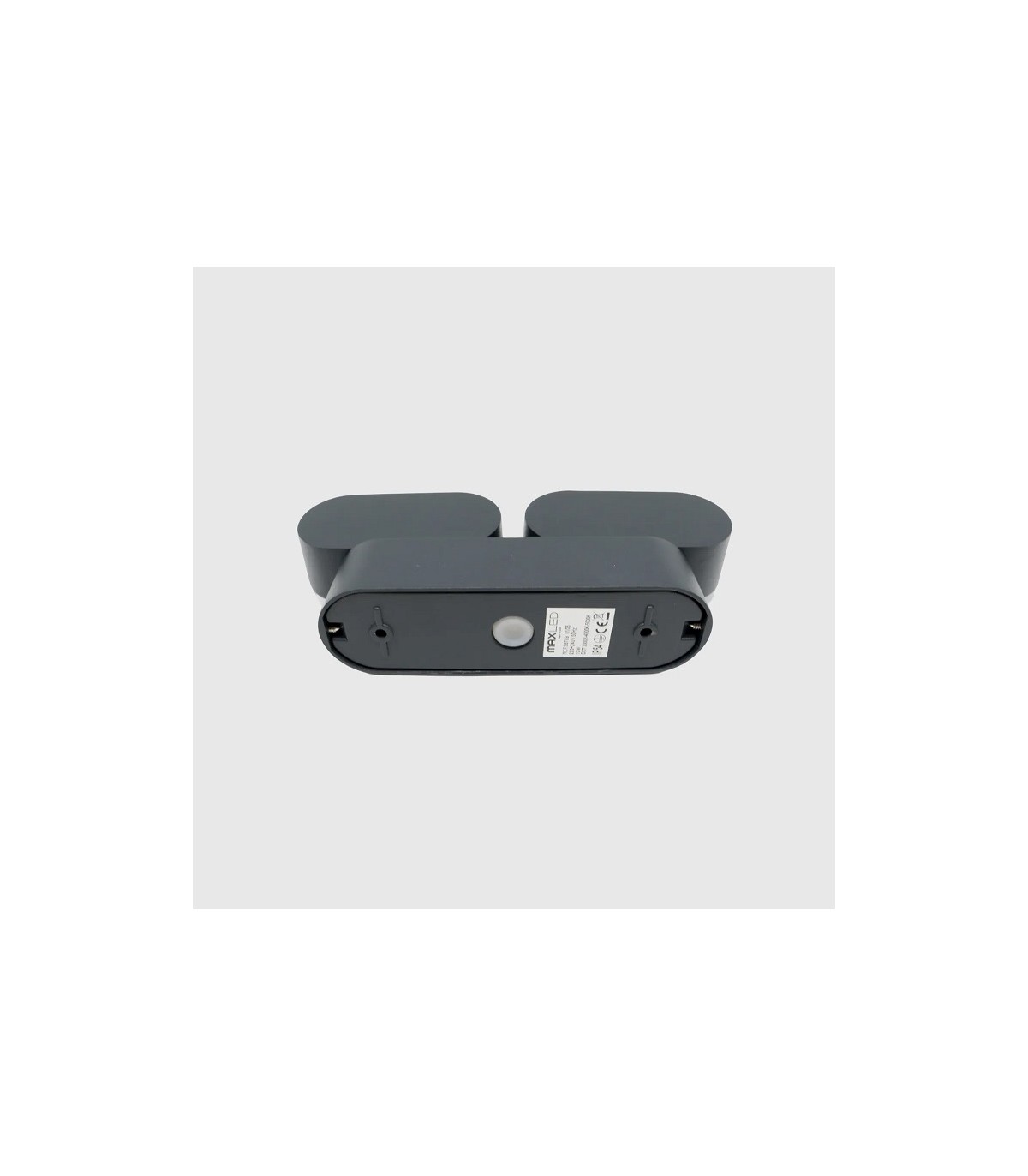 Aplique de Pared Led JUNY Antracita 2x6W 1630Lm IP54 CCT