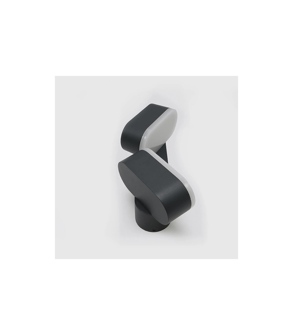 Aplique de Pared Led JUNY Antracita 2x6W 1630Lm IP54 CCT
