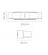 Aplique de Pared Led JUNY Blanco 2x6W 1630Lm IP54 CCT