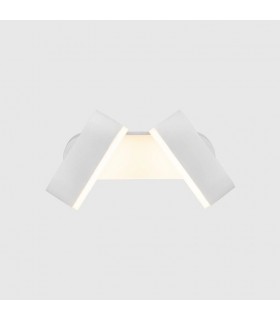 Aplique de Pared Led JUNY Blanco 2x6W 1630Lm IP54 CCT