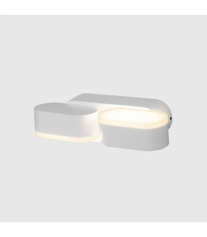 Aplique de Pared Led JUNY Blanco 2x6W 1630Lm IP54 CCT