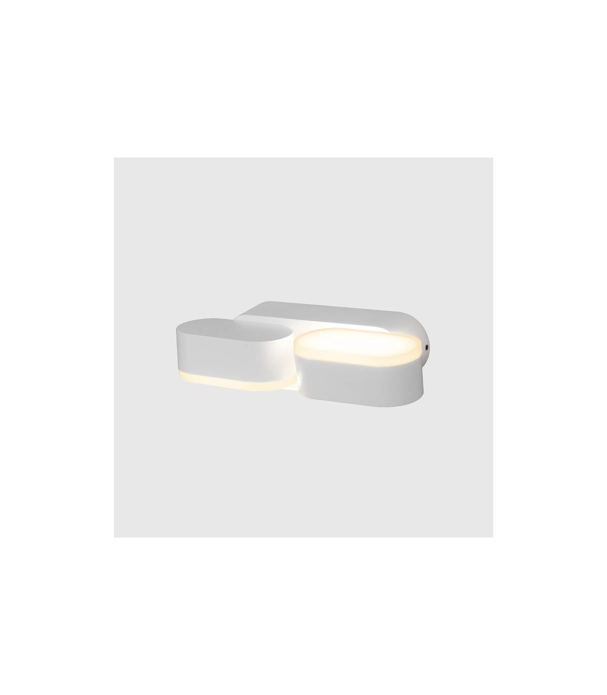 Aplique de Pared Led JUNY Blanco 2x6W 1630Lm IP54 CCT