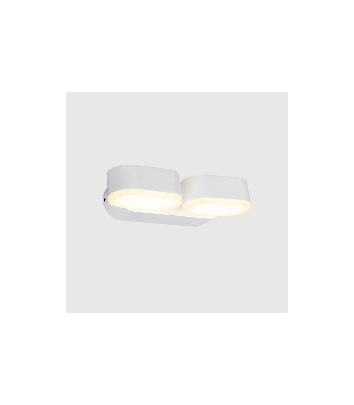 Aplique de Pared Led JUNY Blanco 2x6W 1630Lm IP54 CCT