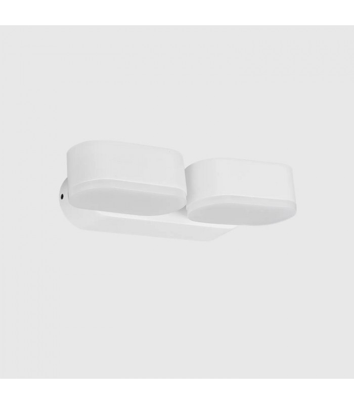 Aplique de Pared Led JUNY Blanco 2x6W 1630Lm IP54 CCT