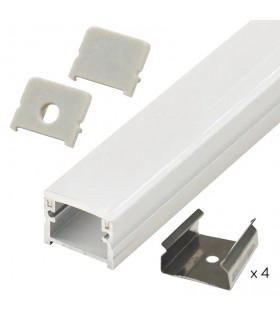 Perfil Aluminio FET Suelo Superficie/Empotrar -2 Metros-