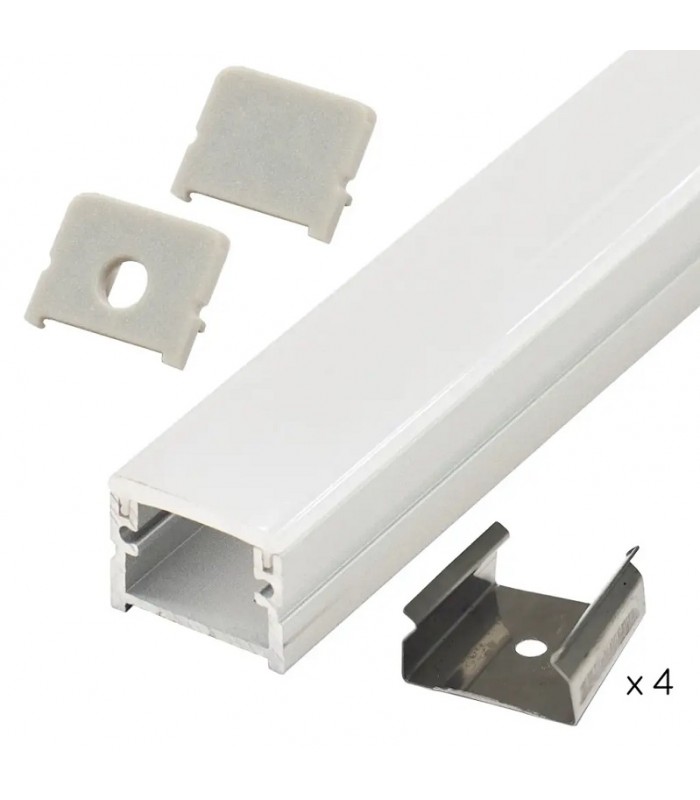 Perfil Aluminio FET Suelo Superficie/Empotrar -2 Metros-
