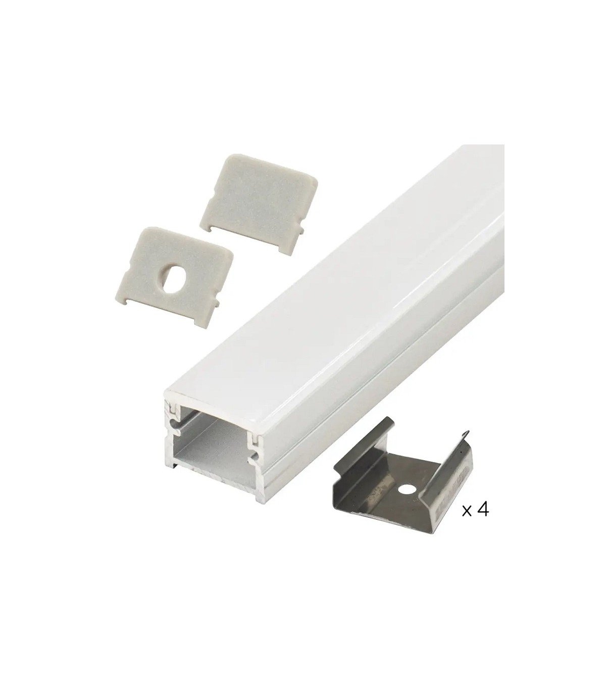 Perfil Aluminio FET Suelo Superficie/Empotrar -2 Metros-