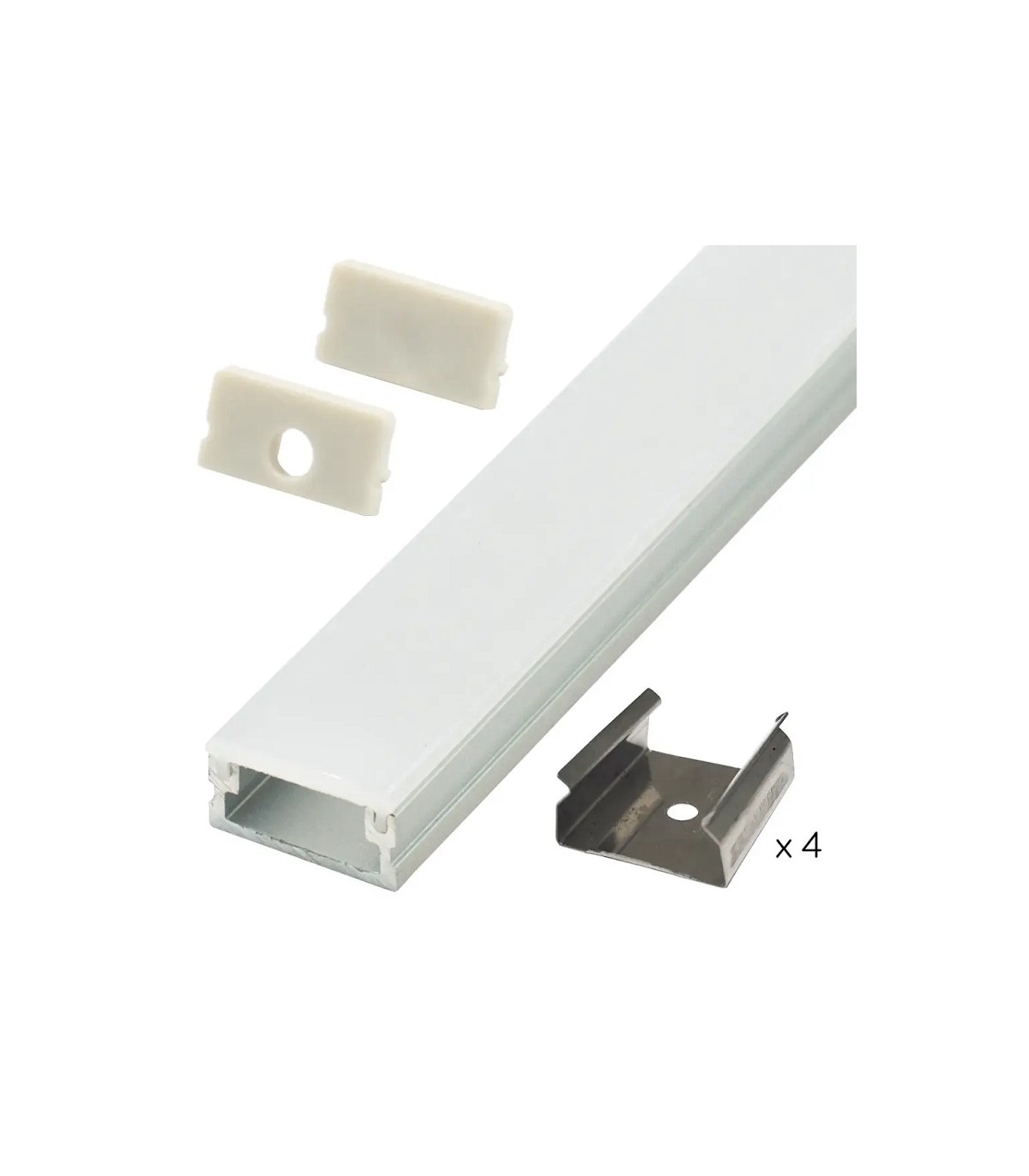 Perfil Aluminio FIT Suelo Superficie/Empotrar -2 Metros-