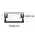 Perfil Aluminio FIT Suelo Superficie/Empotrar -2 Metros-