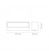 Aplique de Pared Led MERU Blanco 12W 1000Lm IP65 CCT