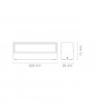 Aplique de Pared Led MERU Blanco 12W 1000Lm IP65 CCT