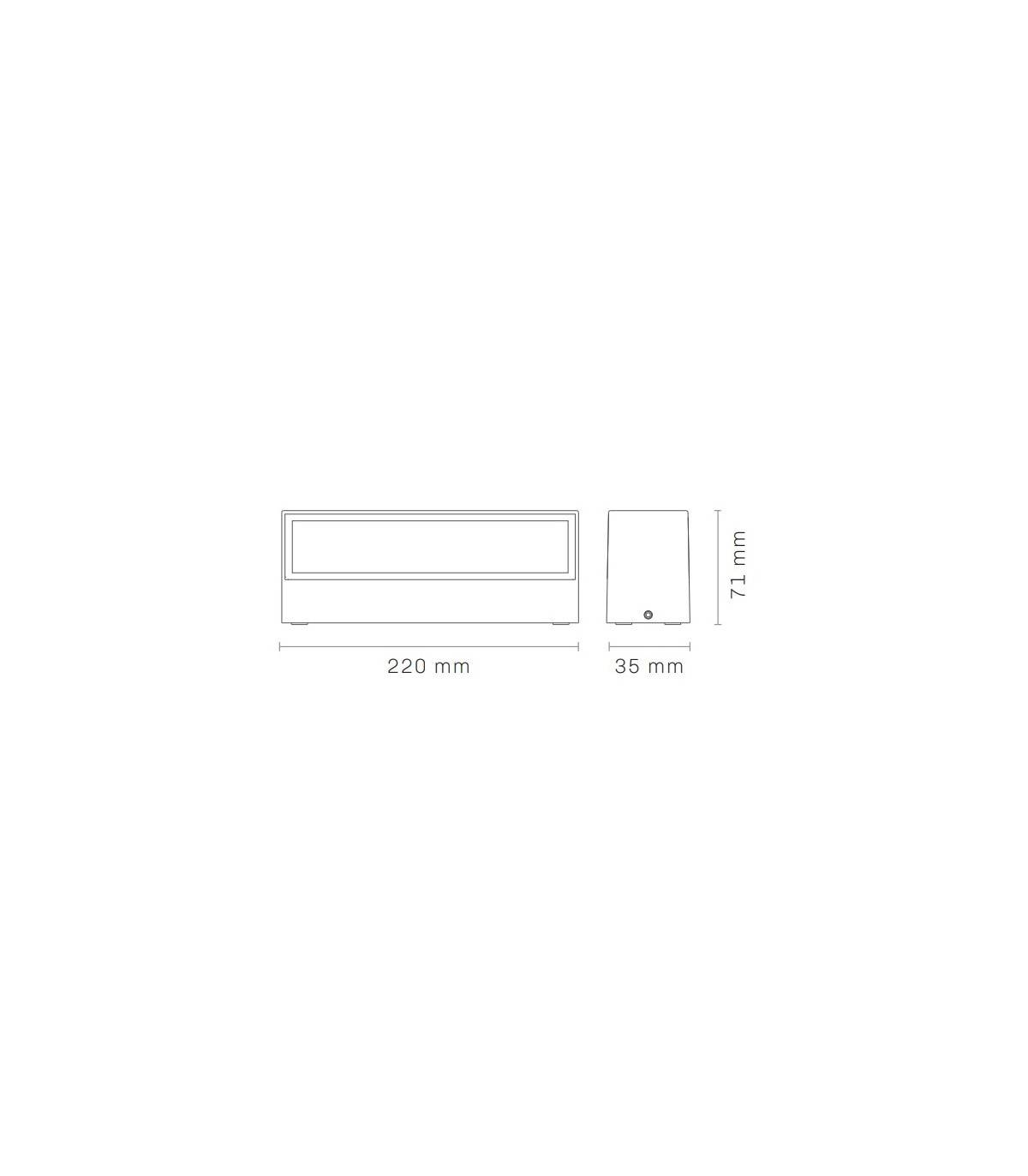 Aplique de Pared Led MERU Blanco 12W 1000Lm IP65 CCT