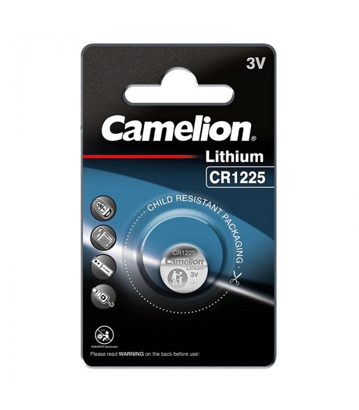 Pila Lithium CAMELION CR1225 Blister 1 uds.