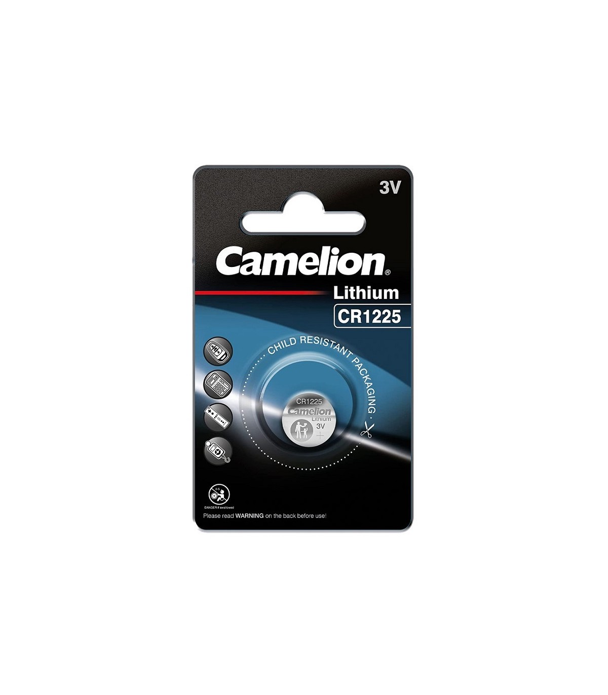 Pila Lithium CAMELION CR1225 Blister 1 uds.