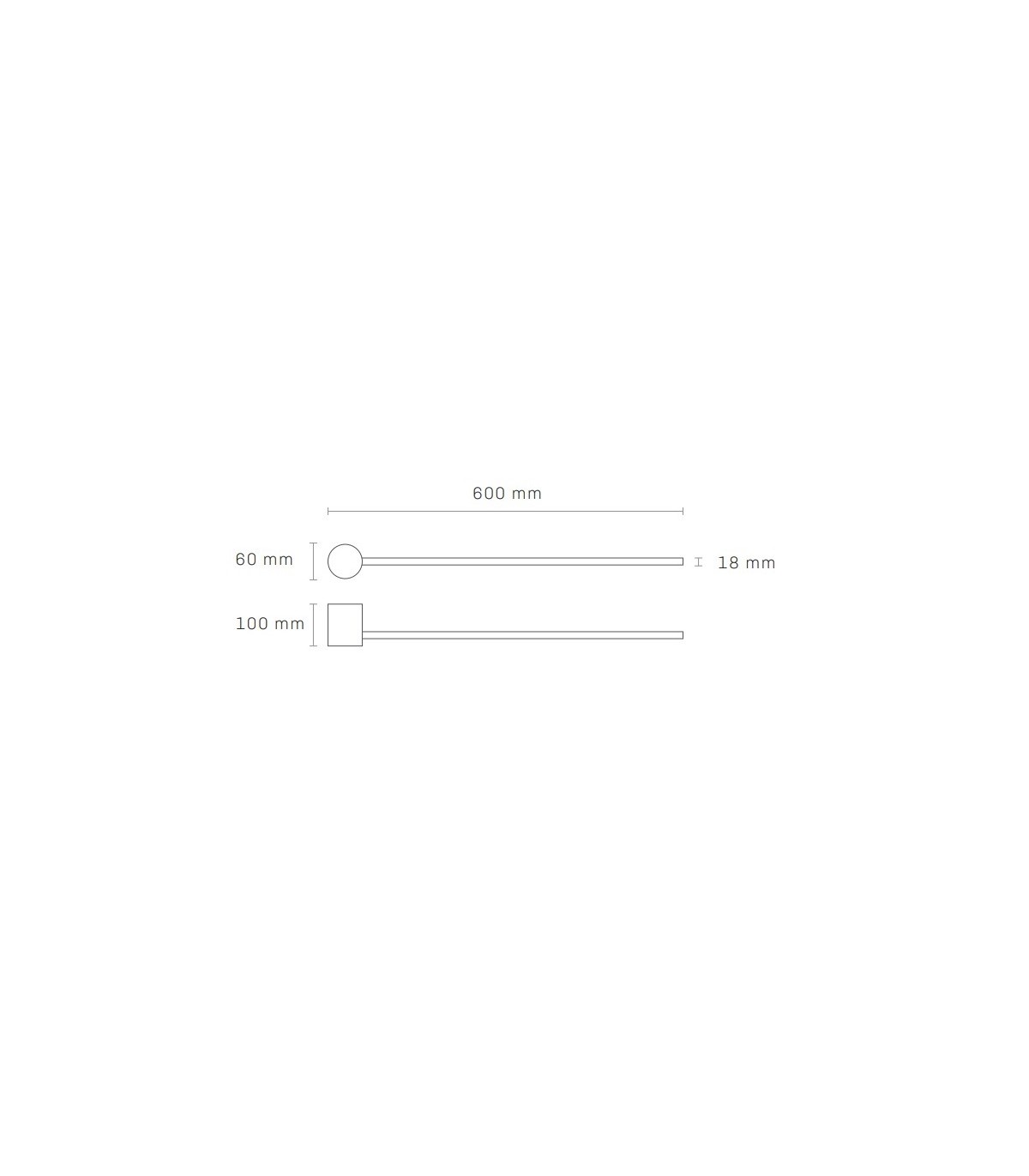 Aplique Pared PALIKO Negro 8W 480Lm IP20