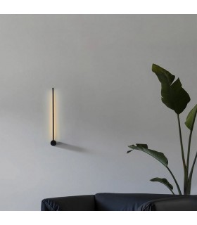 Aplique Pared PALIKO Negro 8W 480Lm IP20