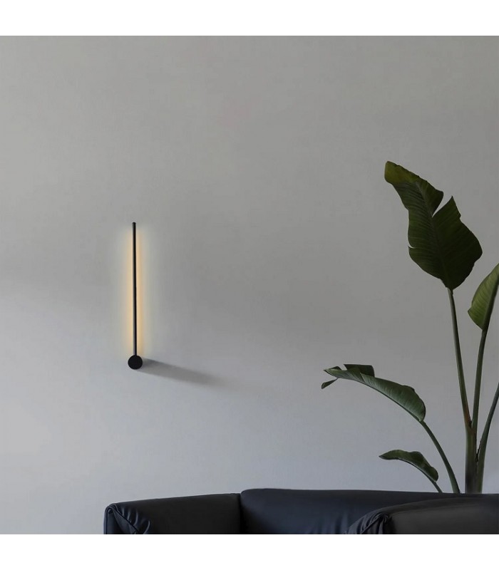 Aplique Pared PALIKO Negro 8W 480Lm IP20