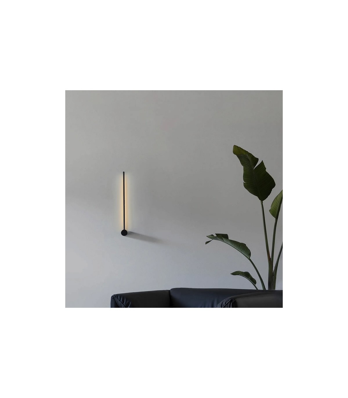 Aplique Pared PALIKO Negro 8W 480Lm IP20