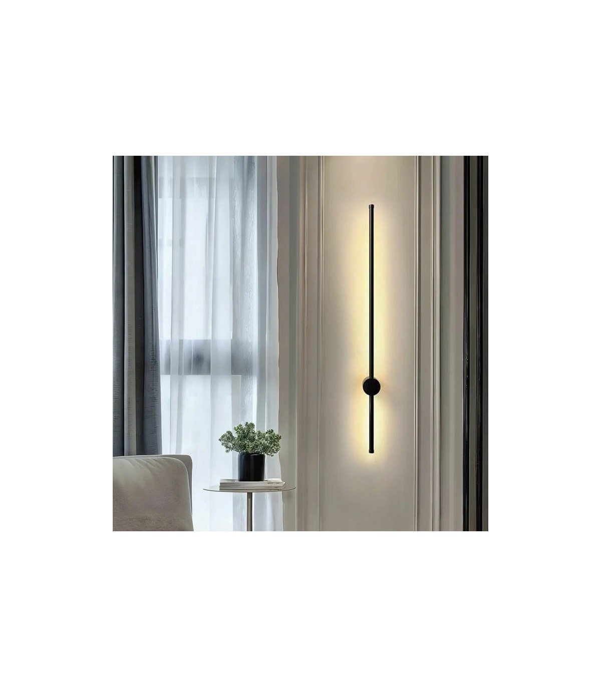 Aplique Pared PALIKO Negro 13W 780Lm IP20