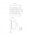 Extractor RELECTRIC 15W Ø100mm Caudal 180m3/h IP44