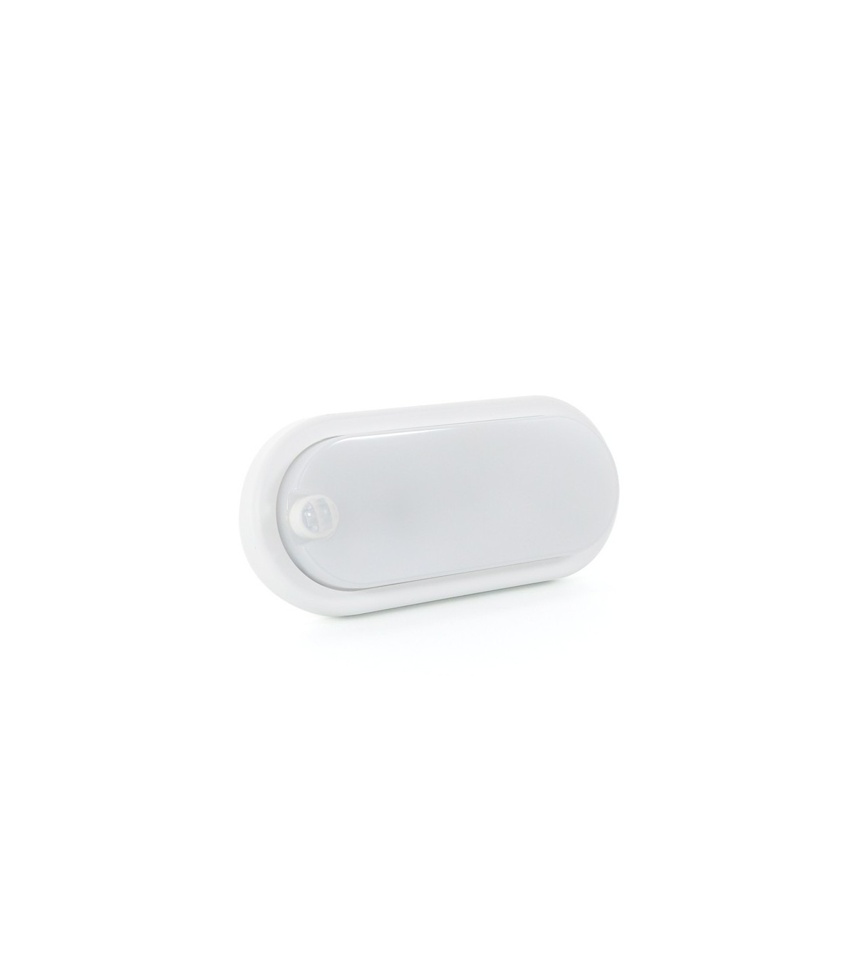 Aplique Ovalado PIR LED 12W 960Lm 120º IP54 Con detector de presencia