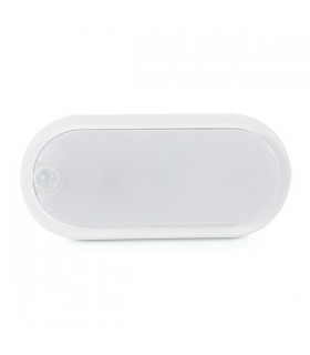 Aplique Ovalado Led SPHERE 12W 960LM IP54 Con Detector De Presencia