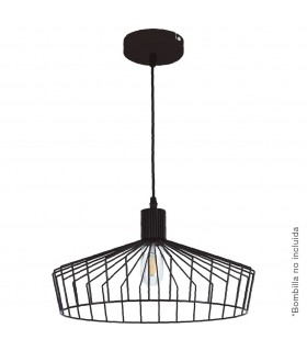 Lámpara Colgante BAMIL 1xE27 Negro