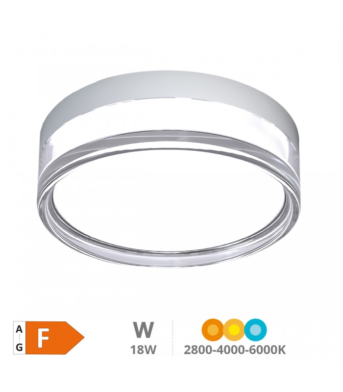 Plafón Led BULAW Blanco Ø23CM 18W 1800LM 160º IP65