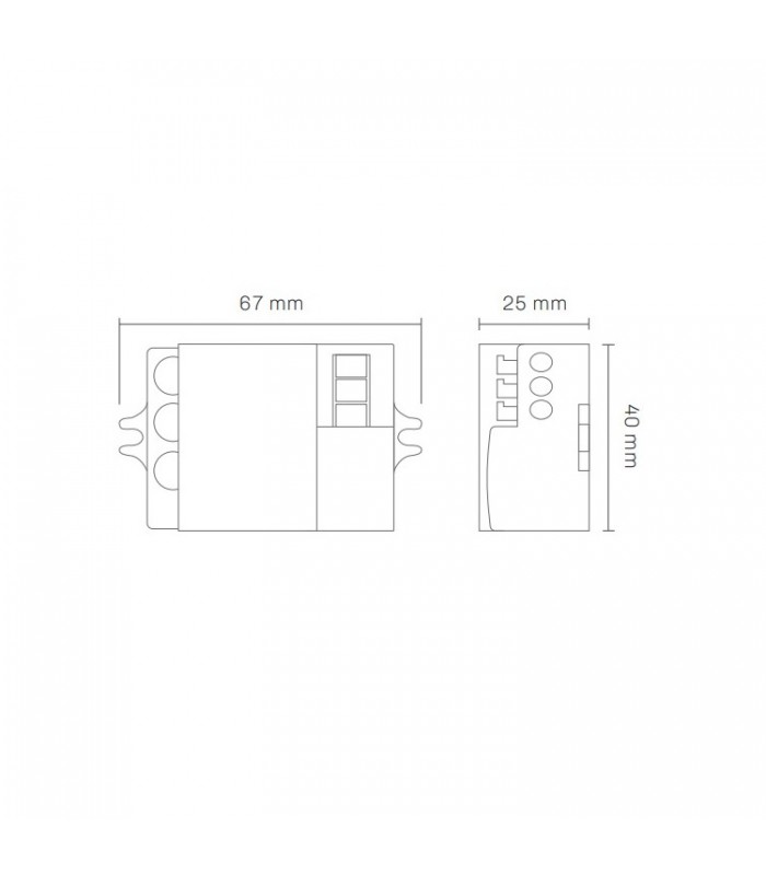 Detector Movimiento Microondas ST701E 1-15m 360º IP20