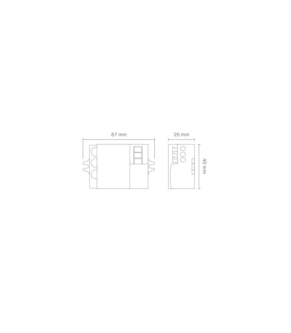 Detector Movimiento Microondas ST701E 1-15m 360º IP20